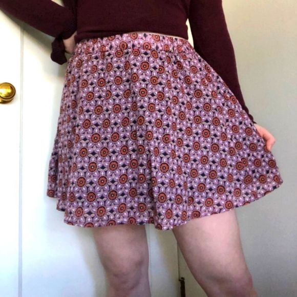 FOSSIL FLORAL FLIRTY MUSLIN SKIRT - Picture 1 of 7
